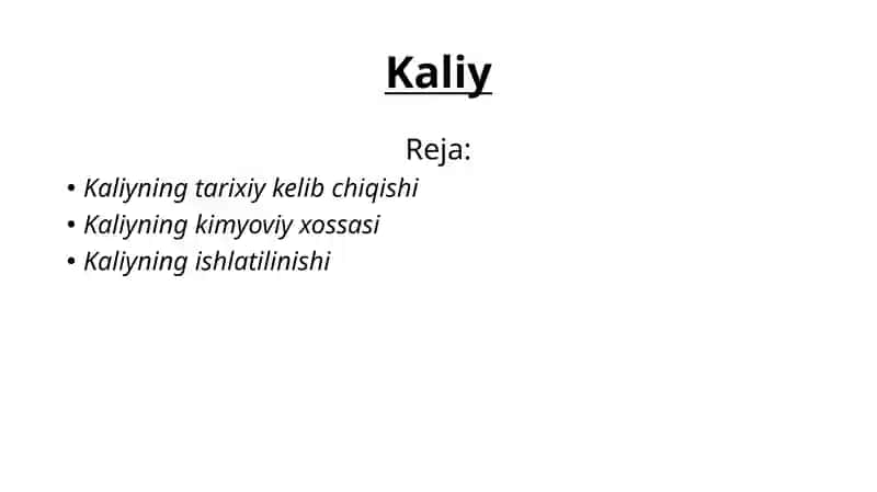 Kaliy