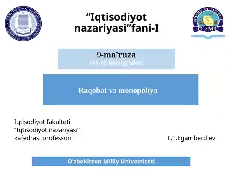 Iqtisodiyot nazariyasi