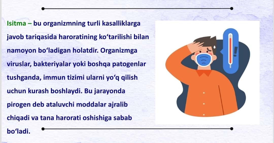 Isitmaning gipertermiyadan farqlovchi xossalari