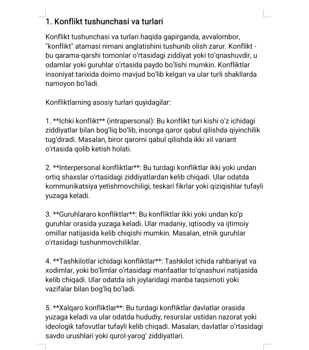 PEDAGOGIK KONFLIKTOGENLAR TUSHUNCHASI