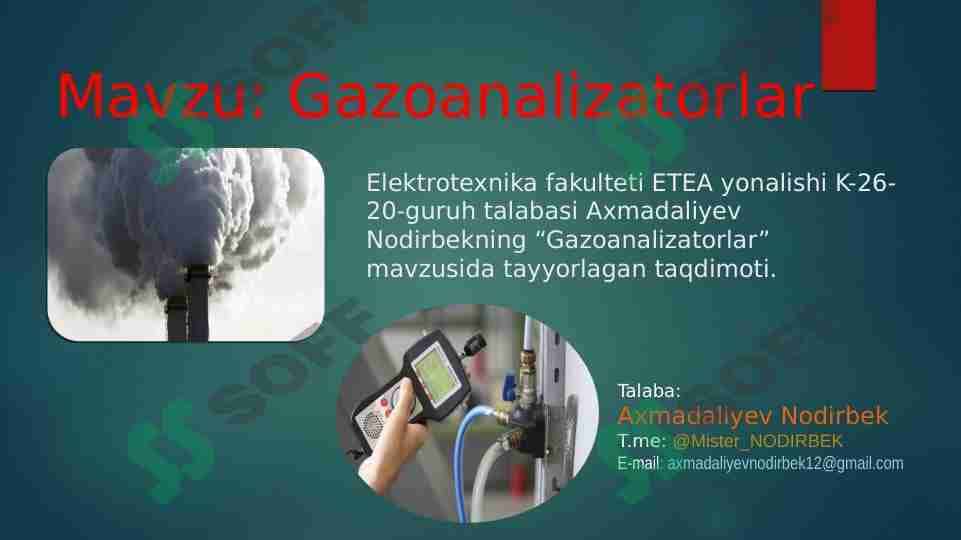 Gazoanalizatorlar