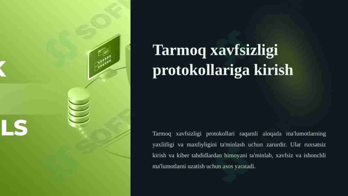 Tarmoq xavfsizligi protokollariga kirish