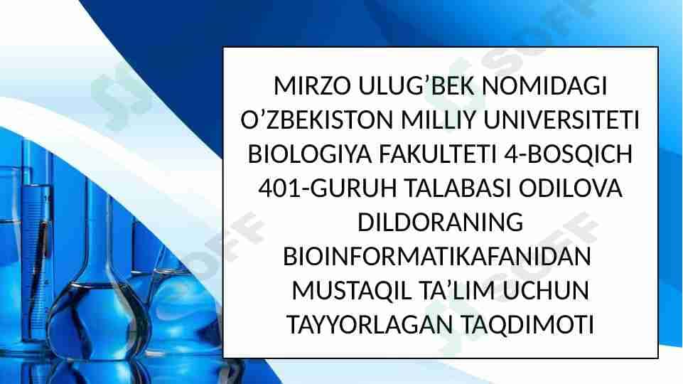 Mega X dasturida filigenetik daraxt yaratish