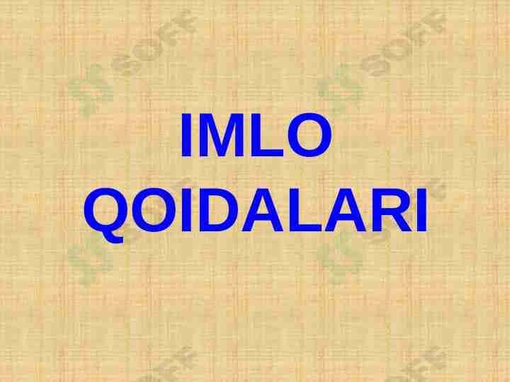 IMLO QOIDALARI
