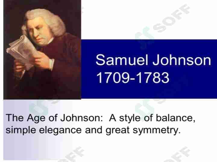 TOMA fanidan Samuel Johnson 1709-1783