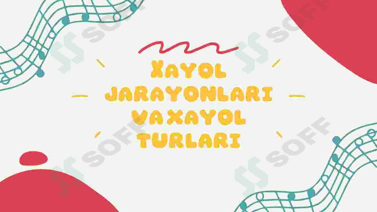 Xayol jarayonlari va xayol turlari