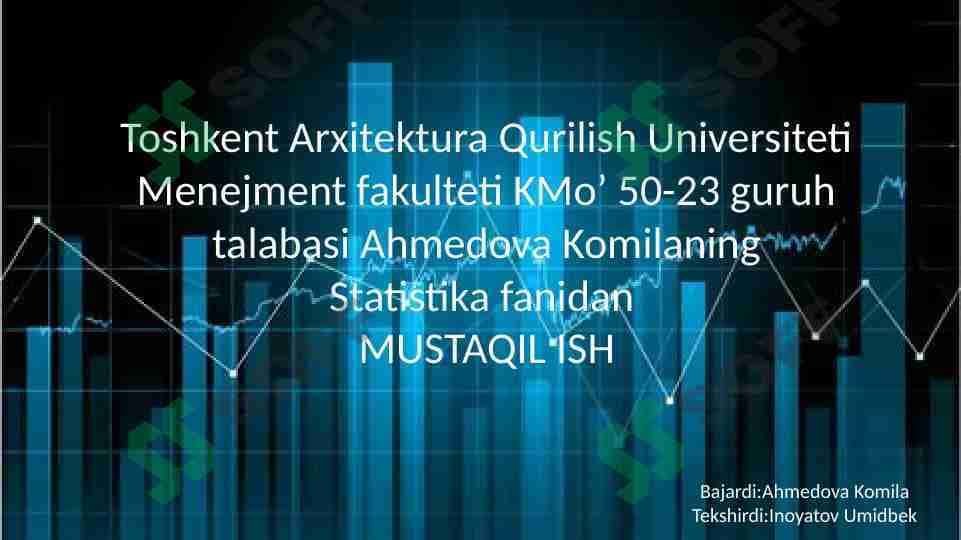 Ijtimoiy –Iqtisodiy hodisalarni statistik o`rganishda guruhlash usulining ro`li va ahamiyati.