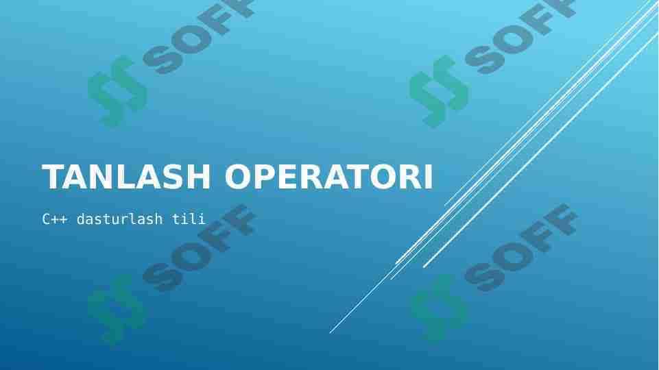 Switch Case: C++ dasturlash tili