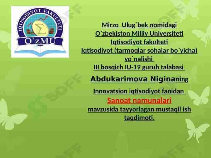 Sanoat namunalari