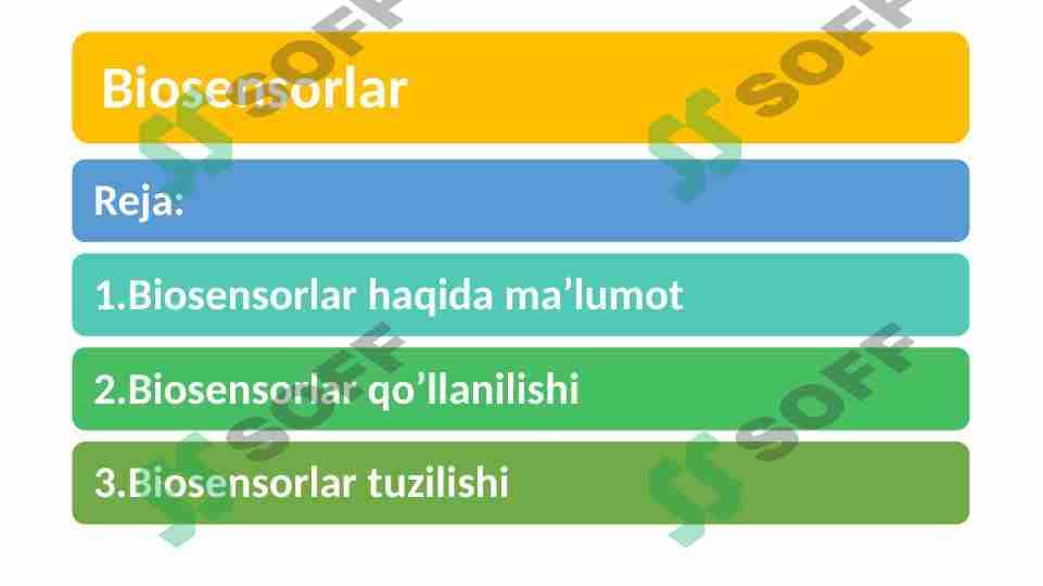 Biosensorlar