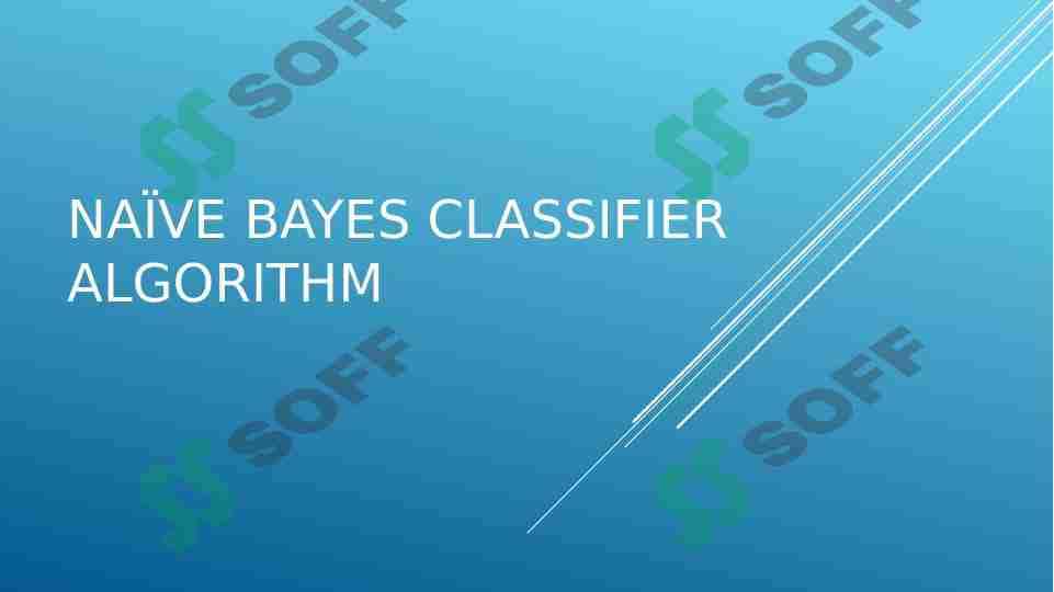 Python dasturlash tili , naive Bayes