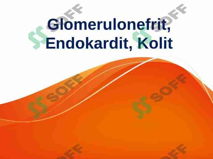 Glomerulonefrit, Endokardit, Kolit