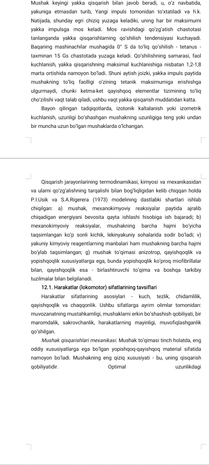 ODAM LOKOMOTSIYALARI (HARAKATLARI) BIOMEXANIKASI. SILJITUVCHI HARAKATLAR.
