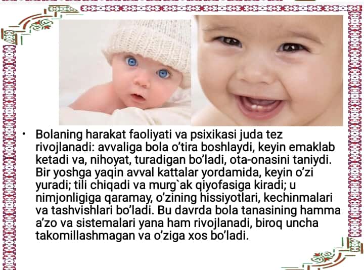 Gòdaklik davrining psixologik xususiyatlari
