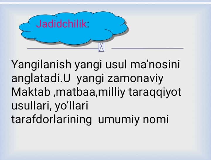 Jadid ma’rifatparvarlarining o’lka ijtimoiy – ma’naviy hayotida tutgan o’rni ( Munavvar Qori, Fitrat, Behbudiy, Avloniy)