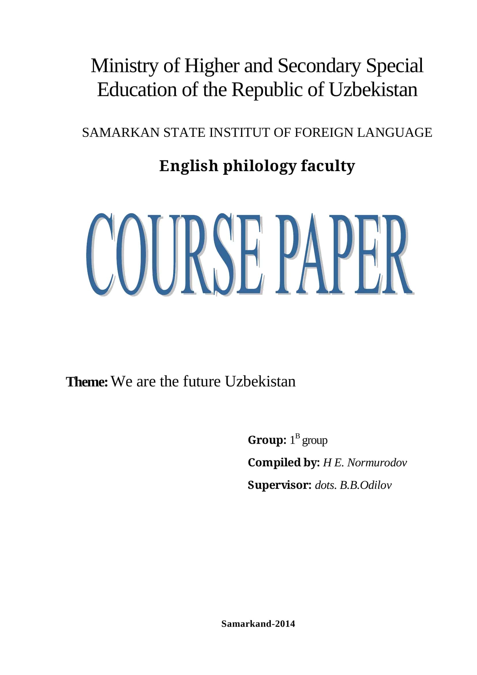 English Philology Faculty