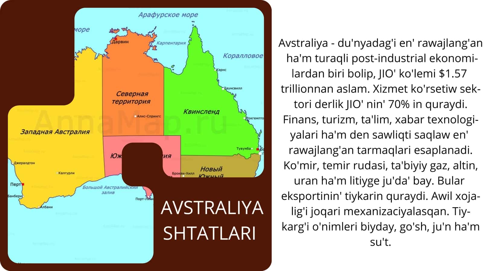Avstraliya shtatlari iqtisodiyoti