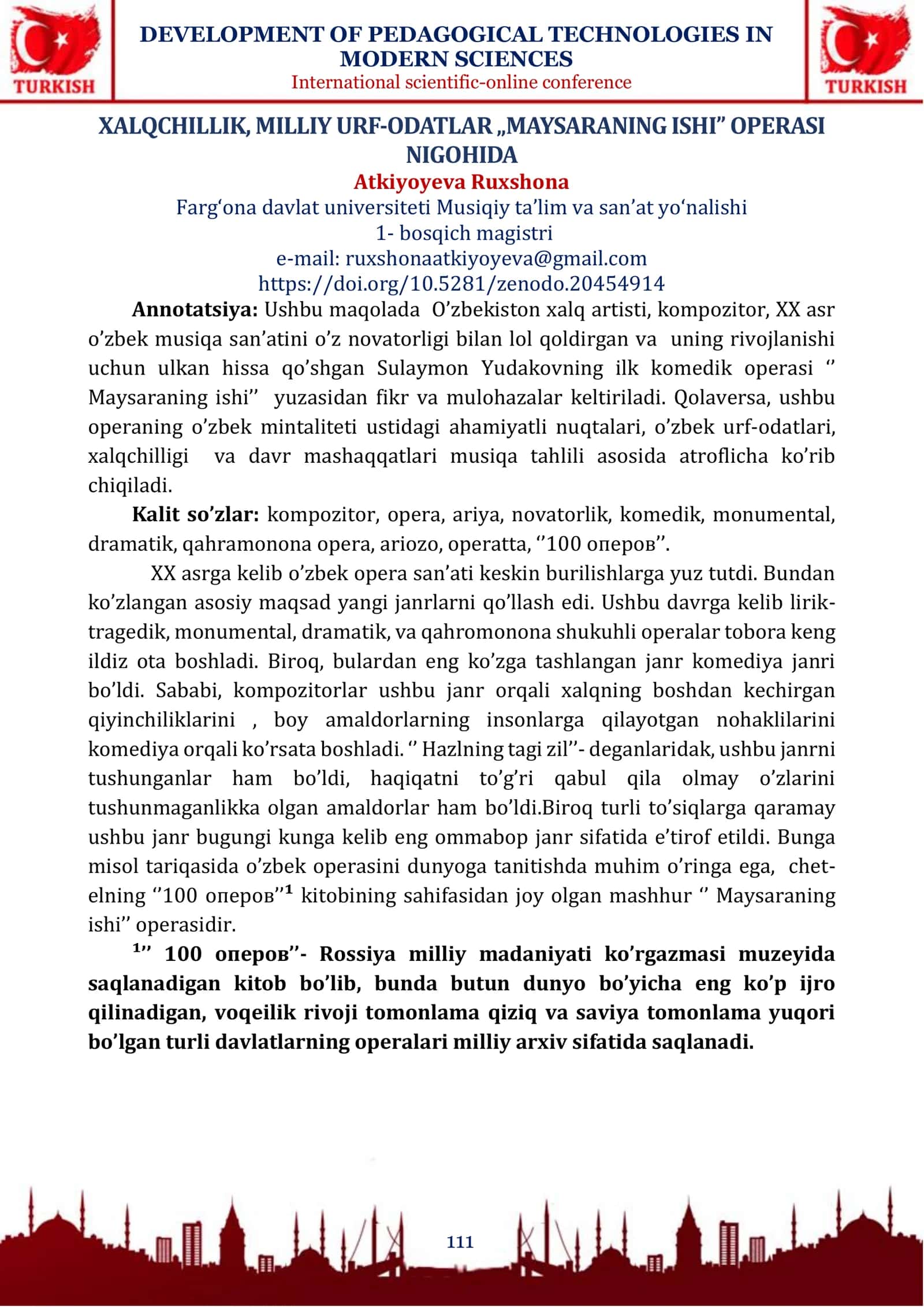 XALQCHILLIK, MILLIY URF-ODATLAR „MAYSARANING ISHI” OPERASI NIGOHIDA