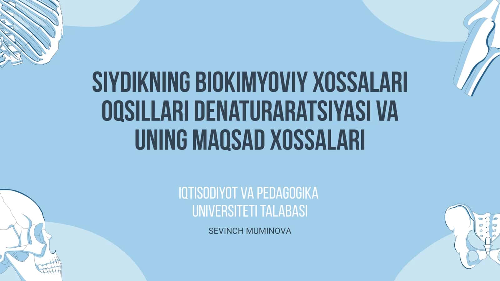 Siydikning biokimyoviy xossalari