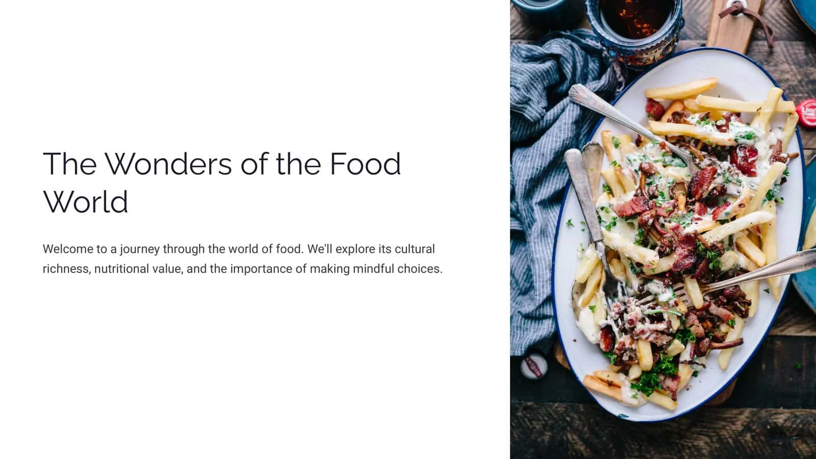 The Wonders of the Food World