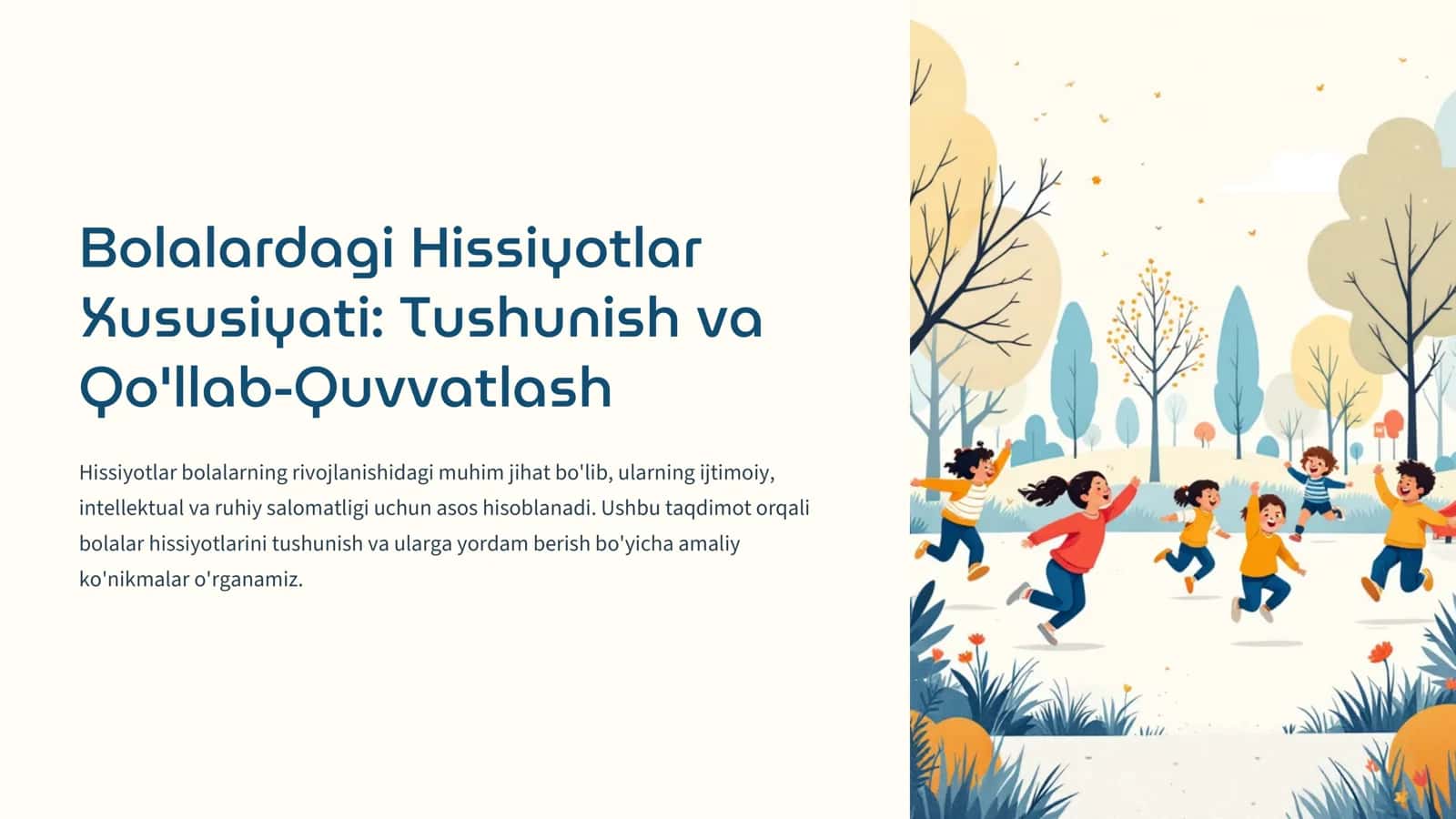 Bolalardagi Hissiyotlar
