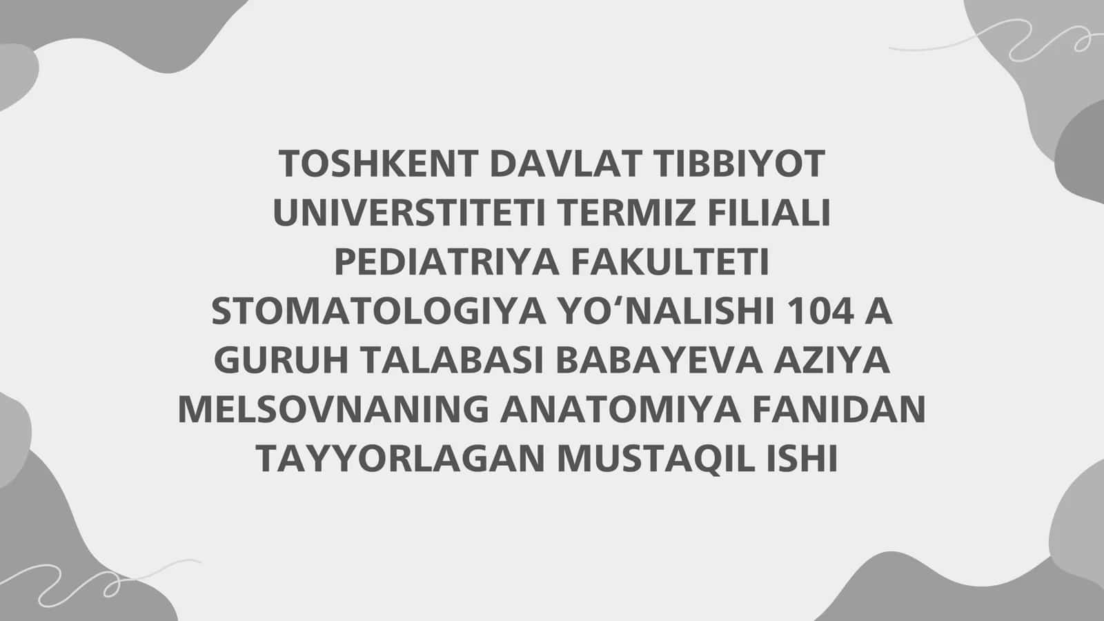 LIMFA TOMIRLARINING TARAQQIYOTIGA VA TUZILISHIGA IJTIMOIY, BIOLOGIK MUXITLARNING TA'SIRI. SUYAK ILIGI: TARAKKIYOTI, TUZILISHI, VAZIFASI, RIVOJLANISH NUQSONLARI. TIMUS TUZILISHI, TARAQQIYOTI VA VAZIFASI. TALOQ: TUZILISHI, KLINIK AHAMIYATI