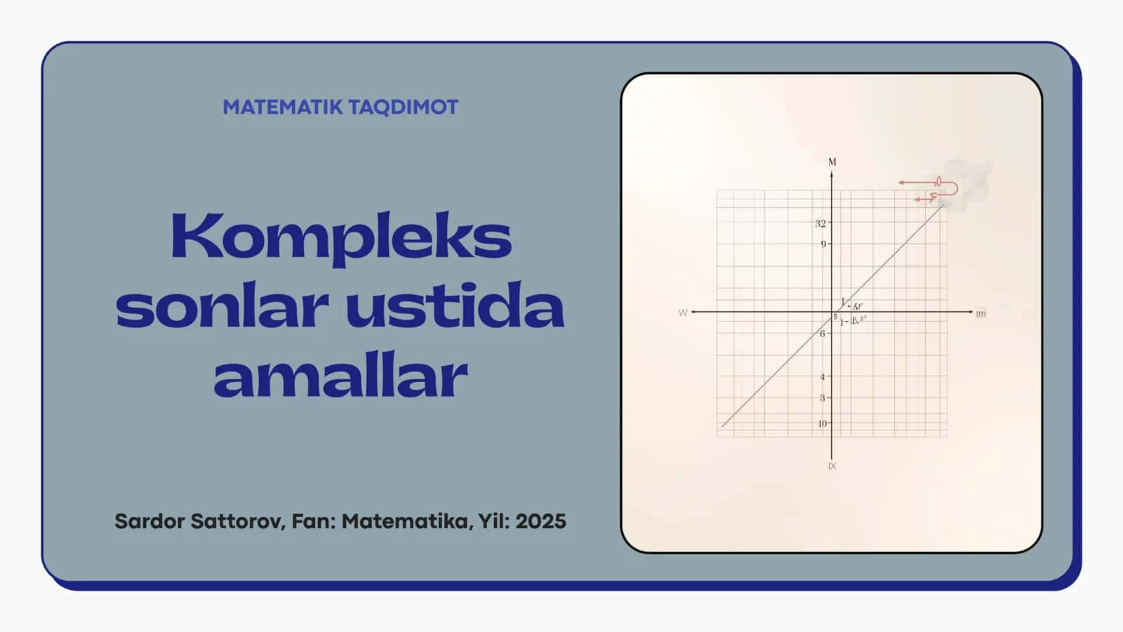 Kompleks sonlar ustida amallar