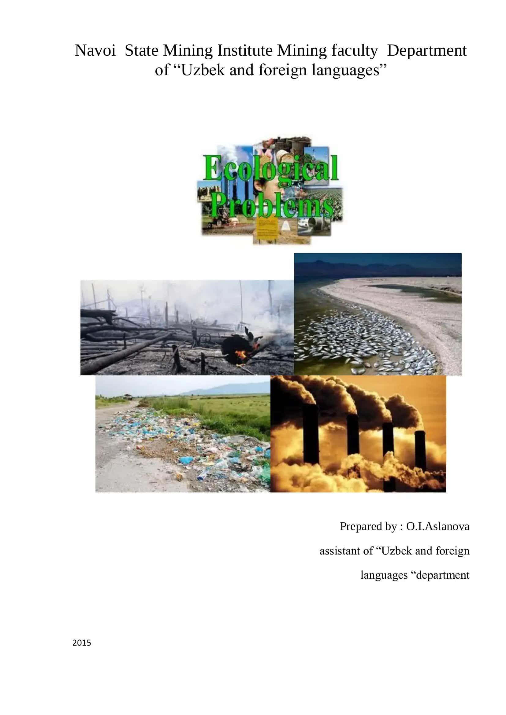 Ecological Problems in Uzbekistan