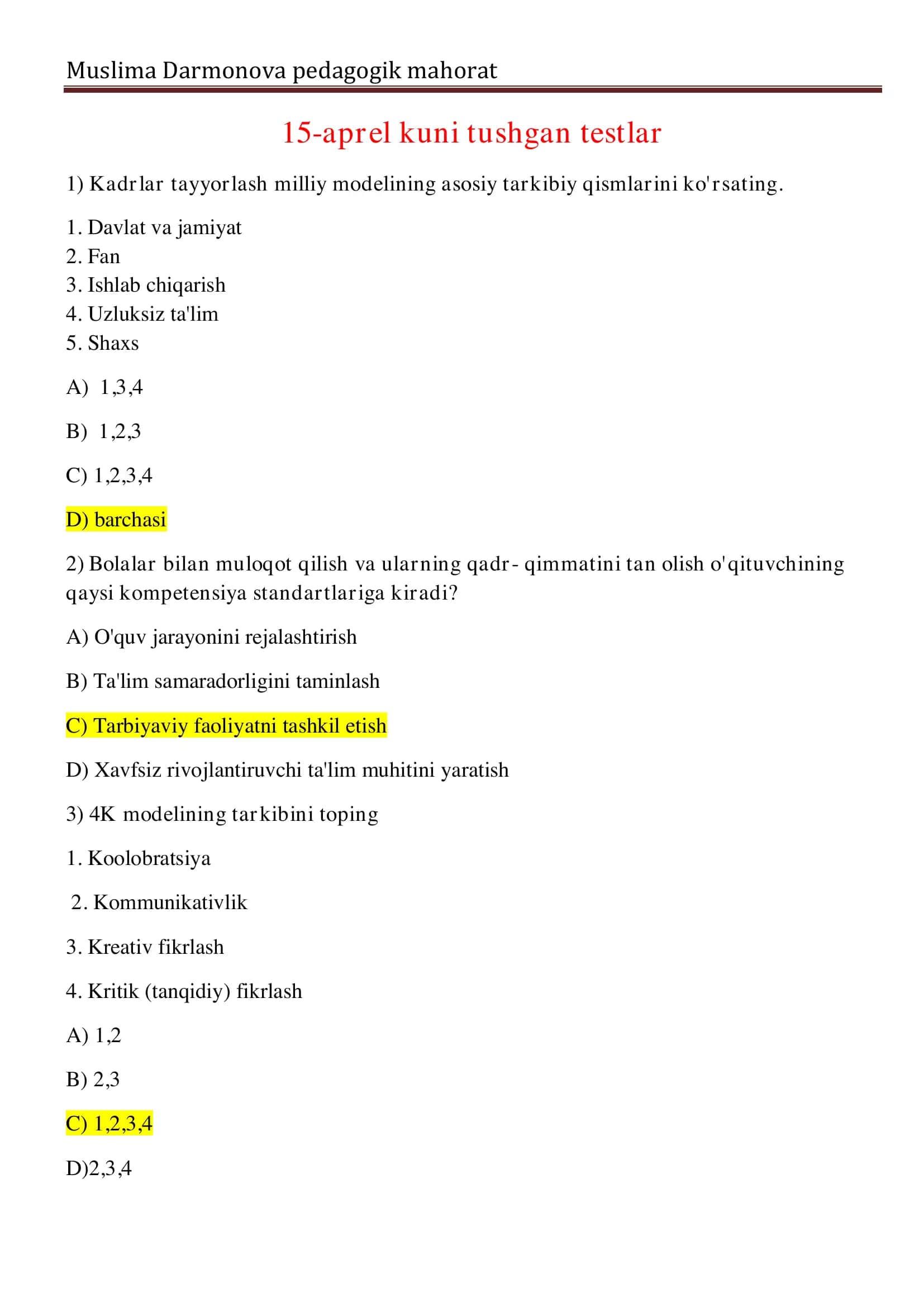 Pedagogik mahorat
