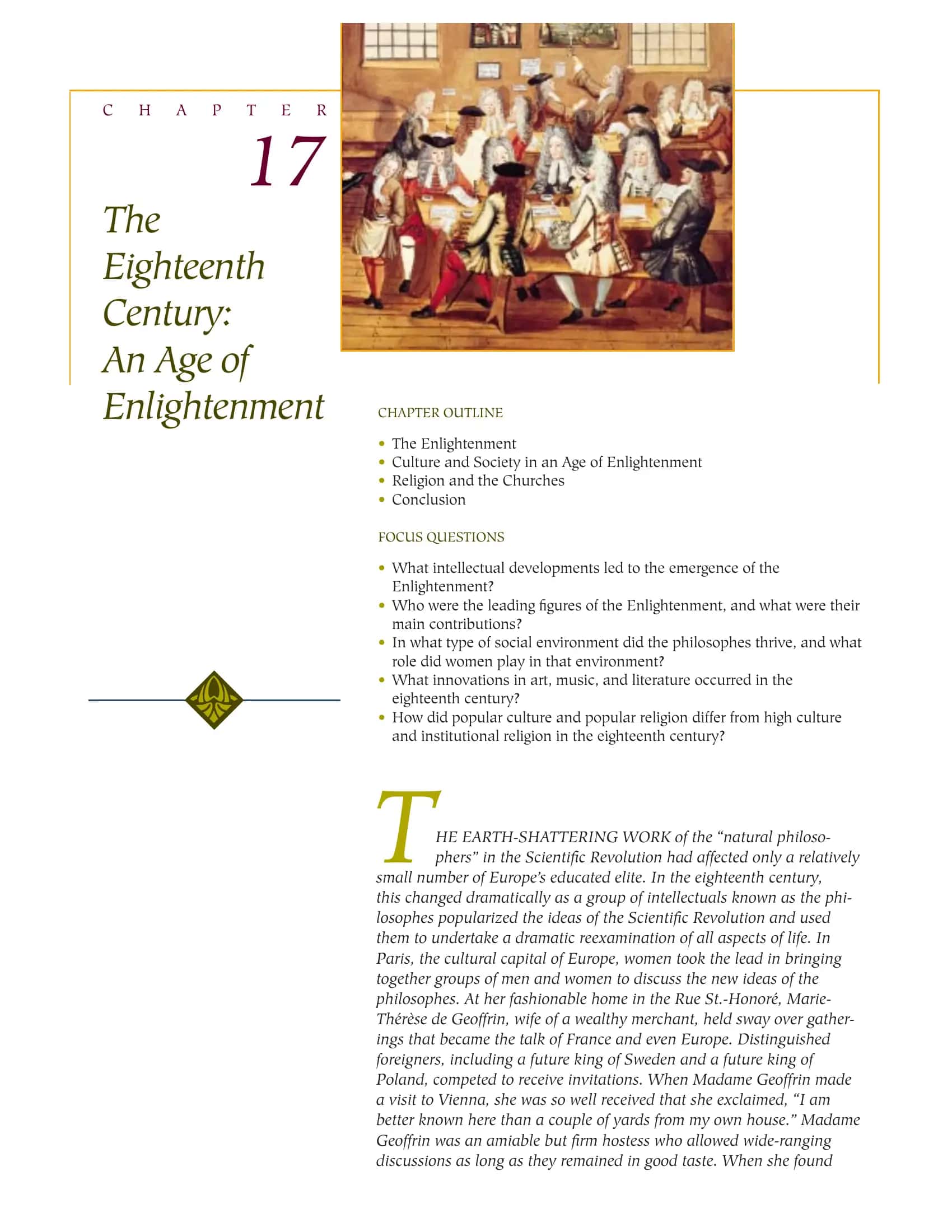 The Enlightenment in the Eighteenth Century
