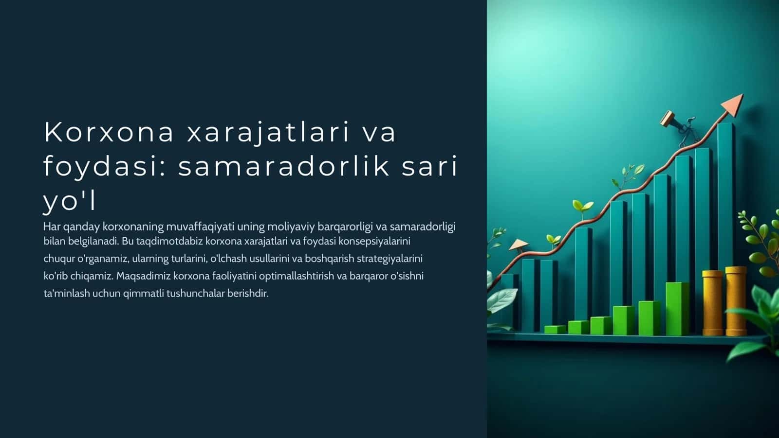 Korxona xarajatlari va foydasi