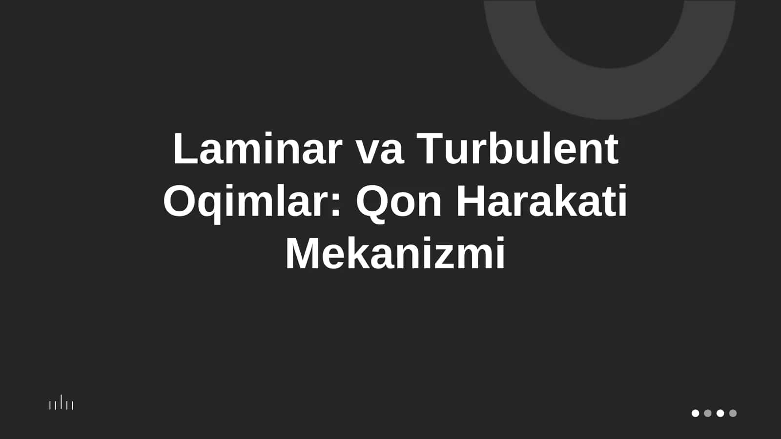 Kirish: Oqim Turlari