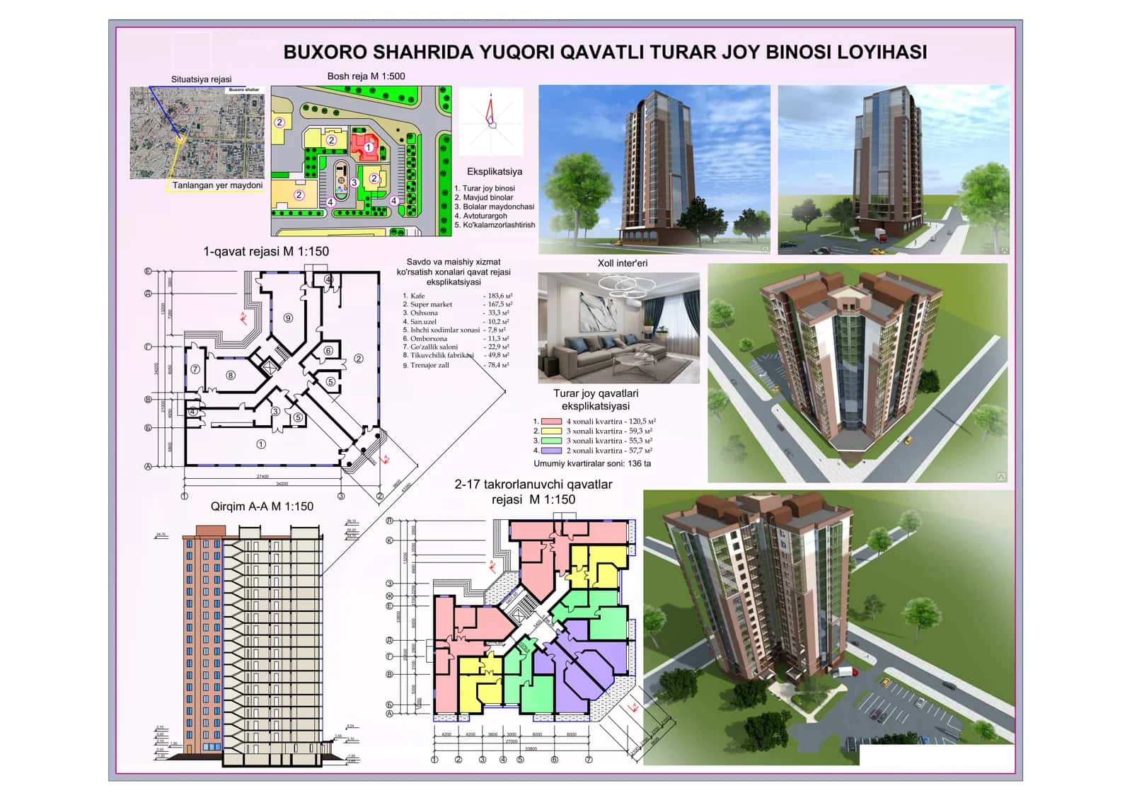 YUQORI QAVATLI TURAR JOY BINOSI LOYIHASI .PDF