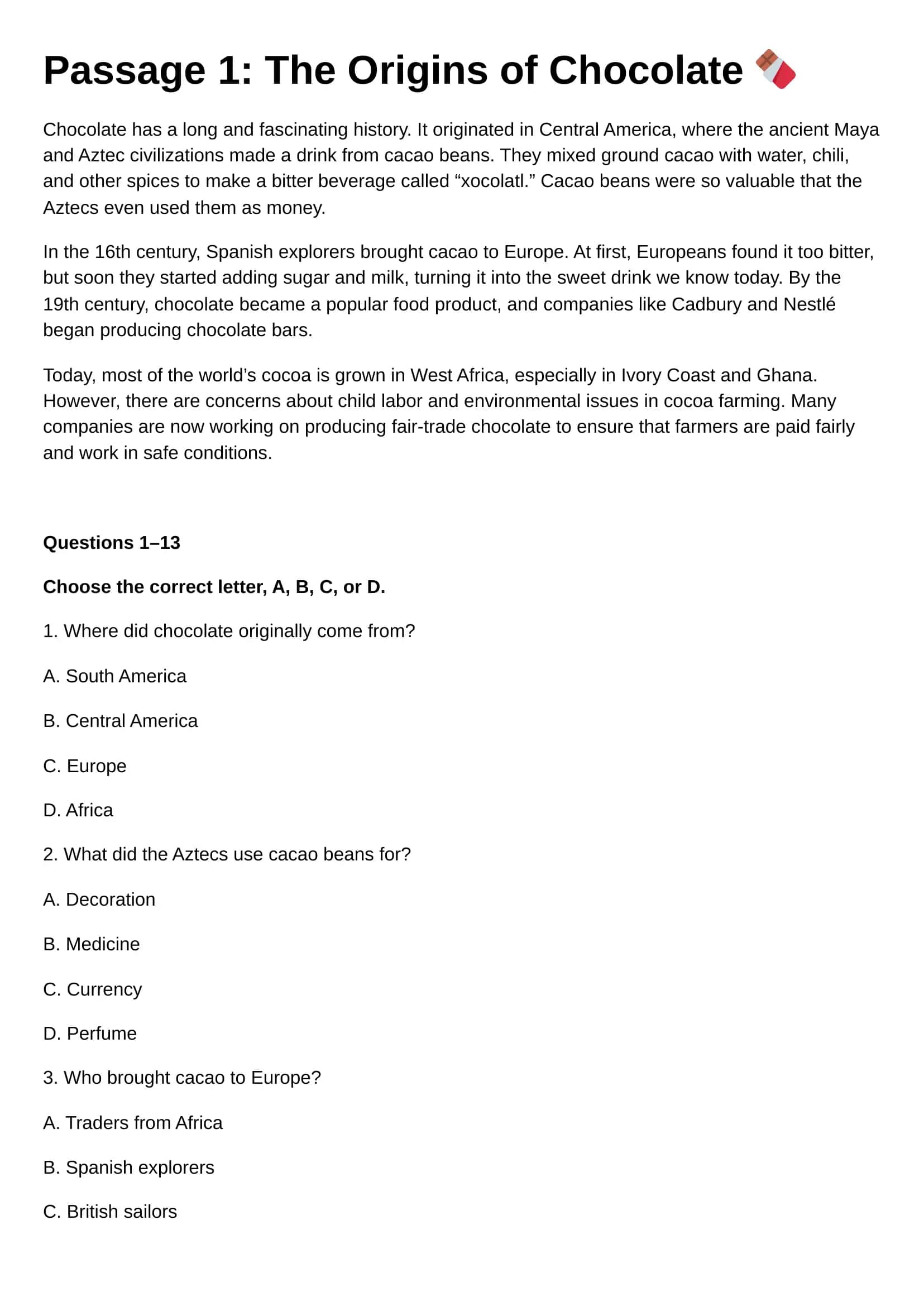 IELTS Reading mock full test