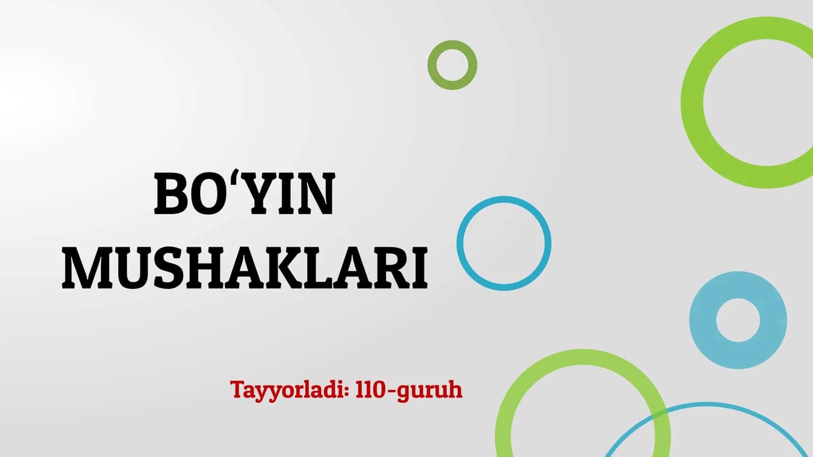 Boʻyin Mushaklari