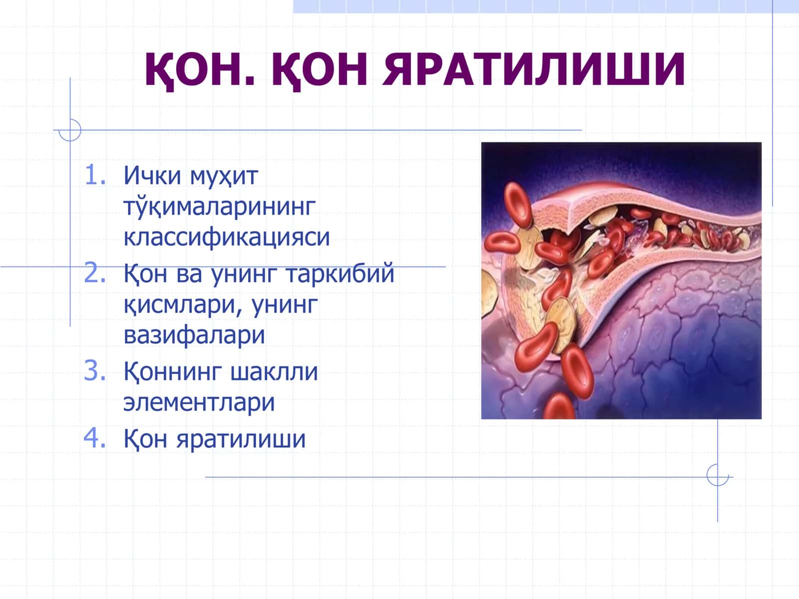 ҚОН ЯРАТИЛИШИ