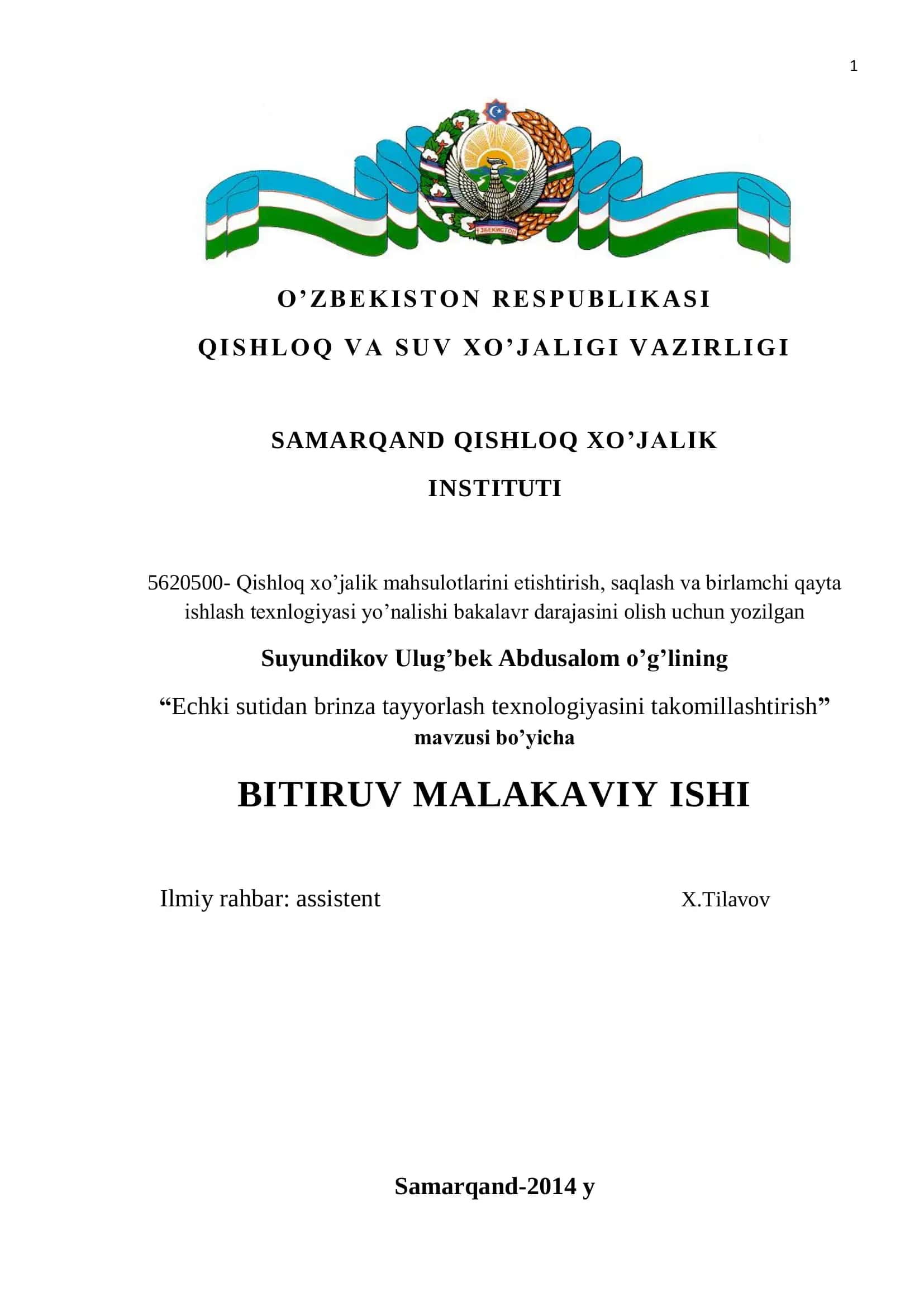 Echki sutidan brinza tayyorlash texnologiyasi
