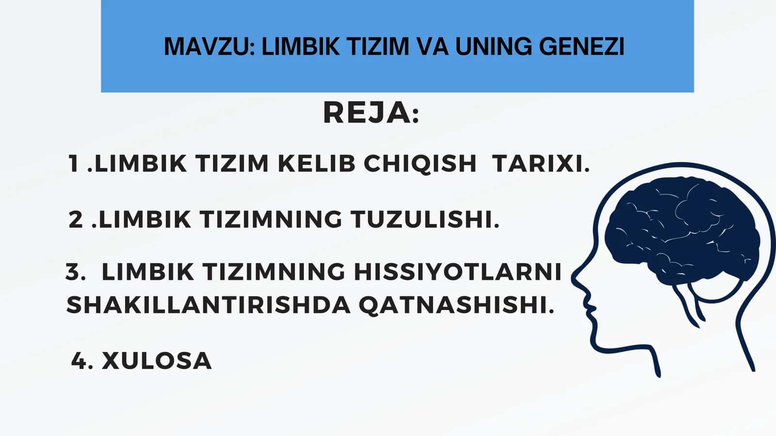 LIMBIK TIZIM VA UNING GENEZI
