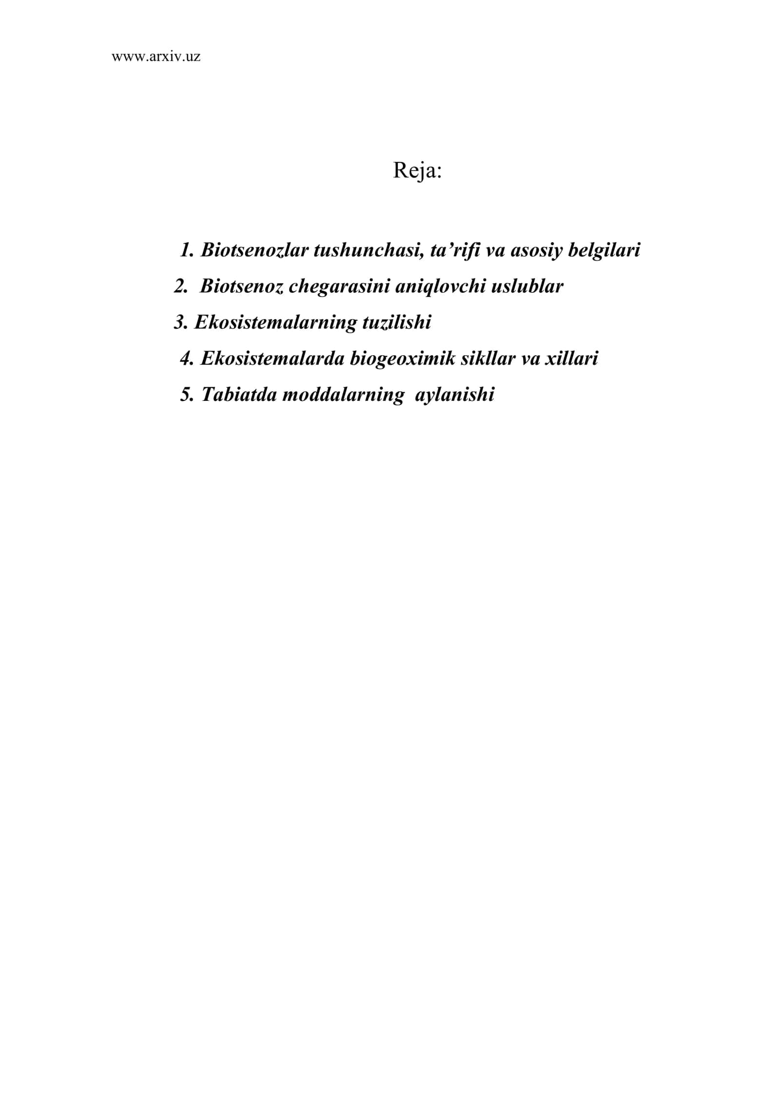 Biotsenozlar