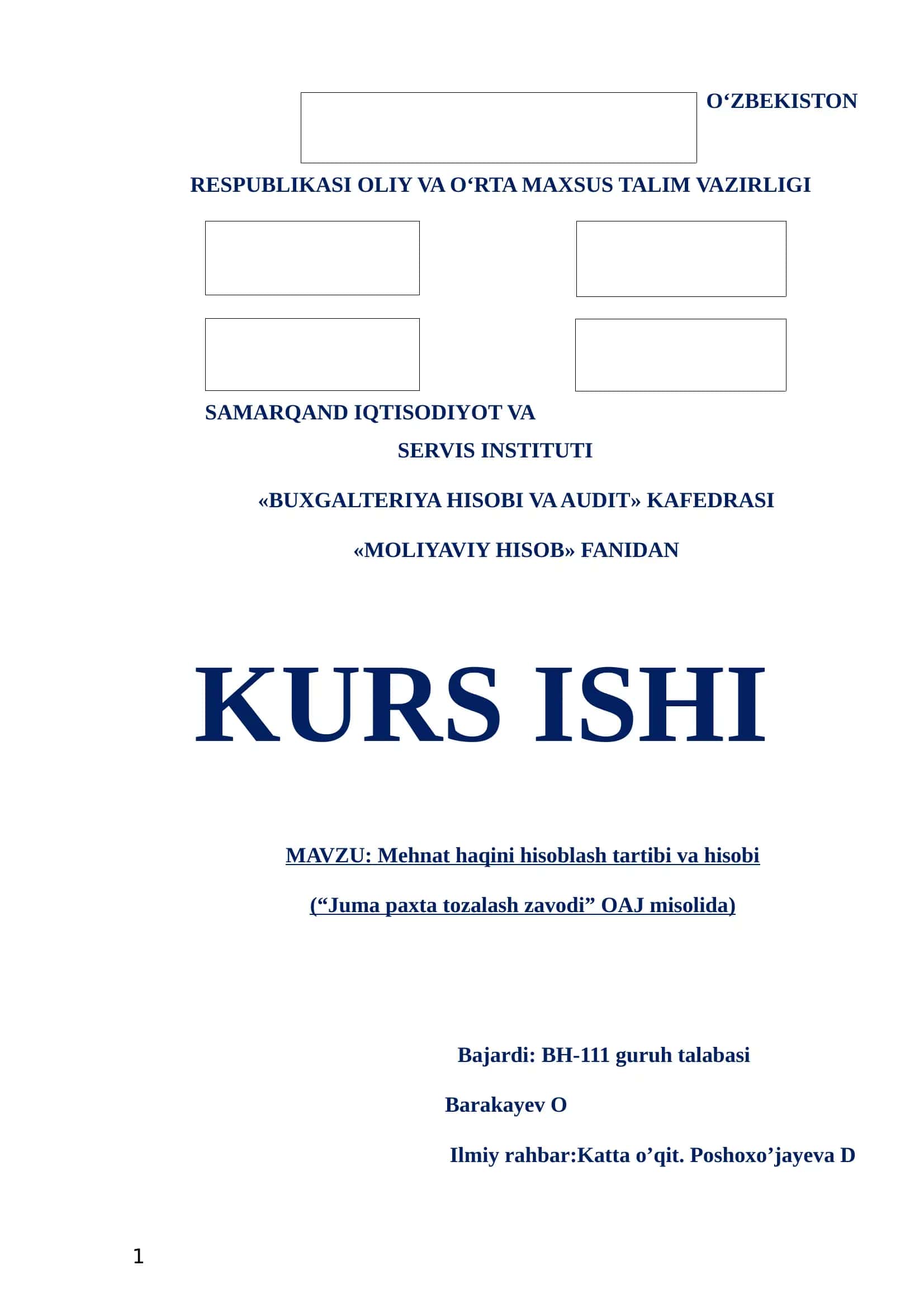 Mehnat haqini hisoblash tartibi va hisobi