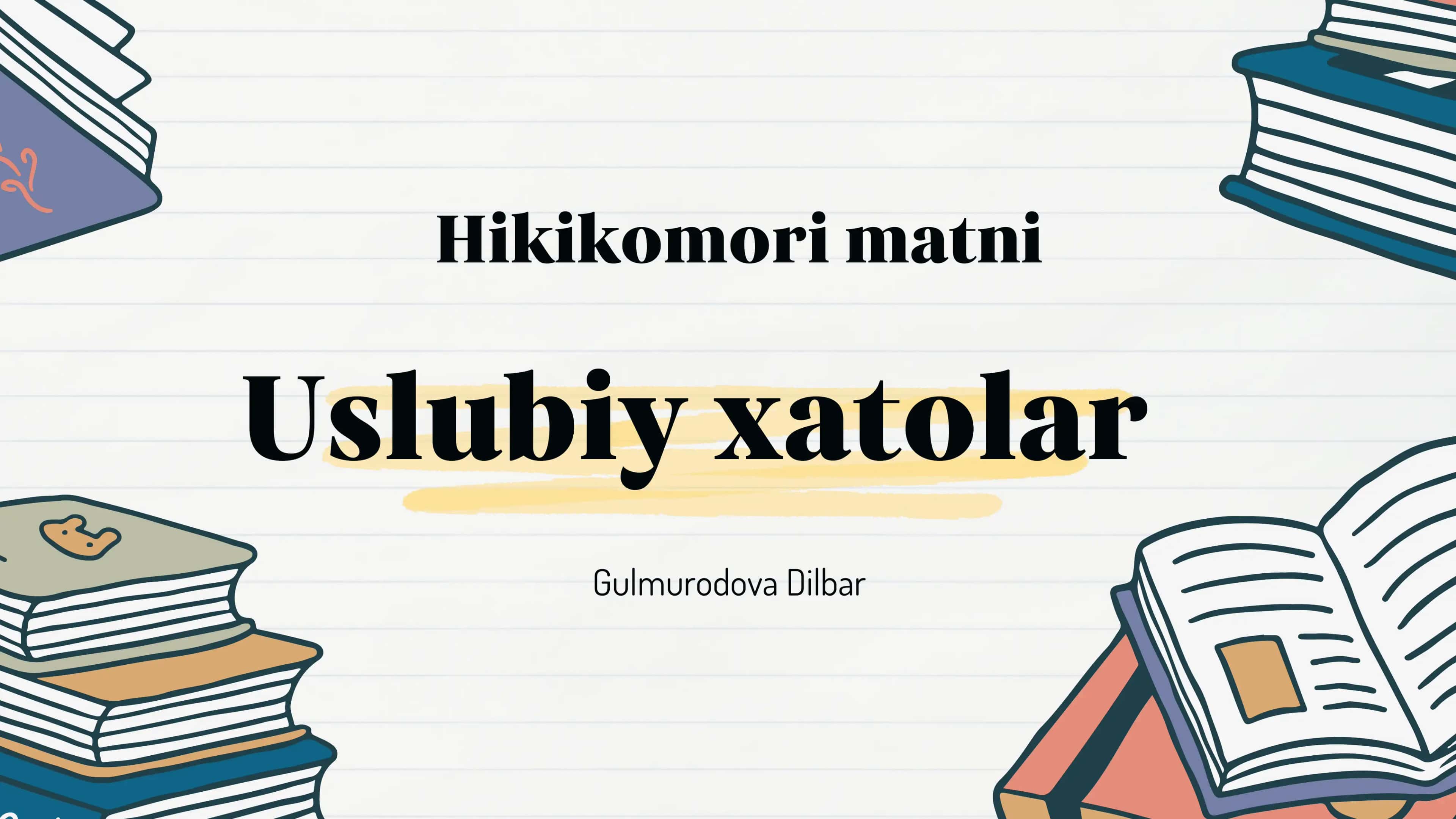 Uslubiy xatolar