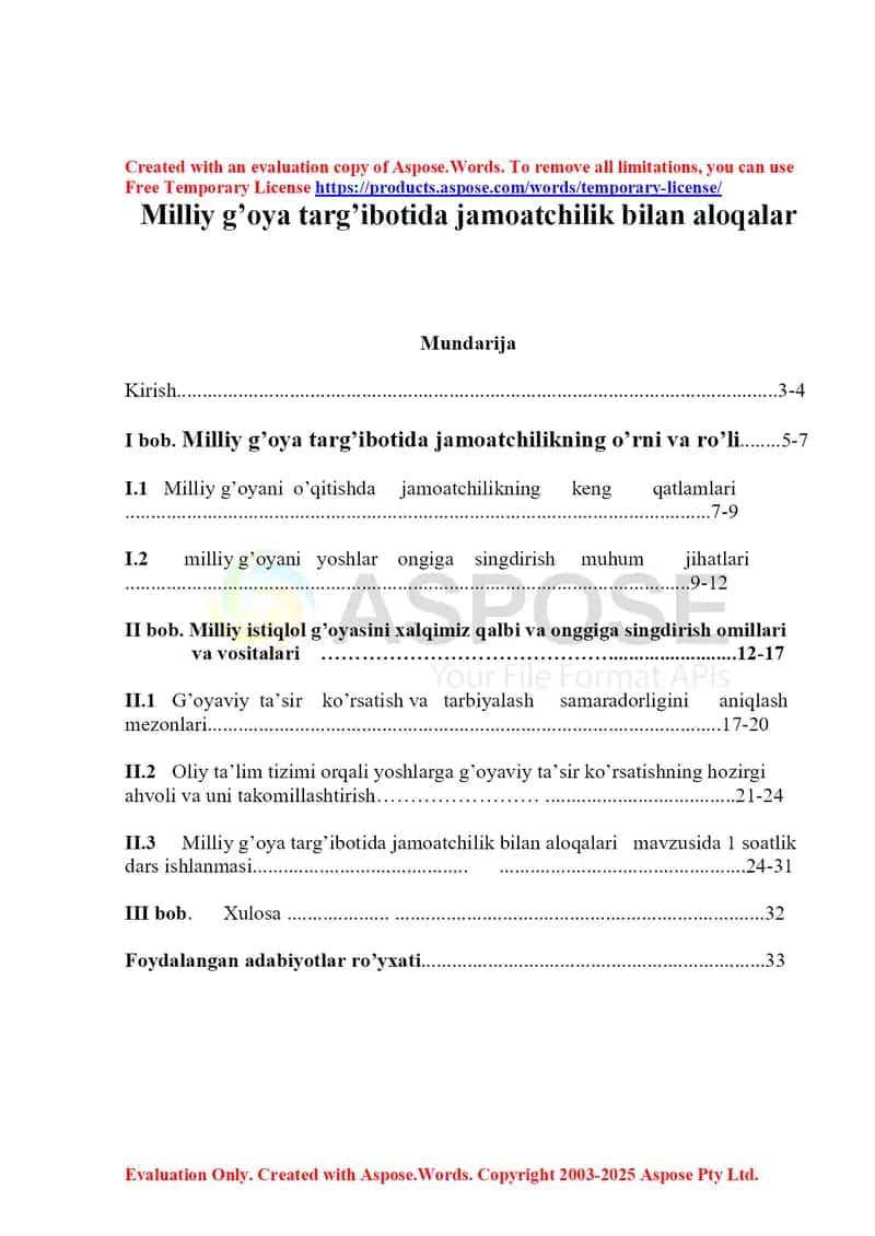 Milliy g’oya targ’ibotida jamoatchilik bilan aloqalar
