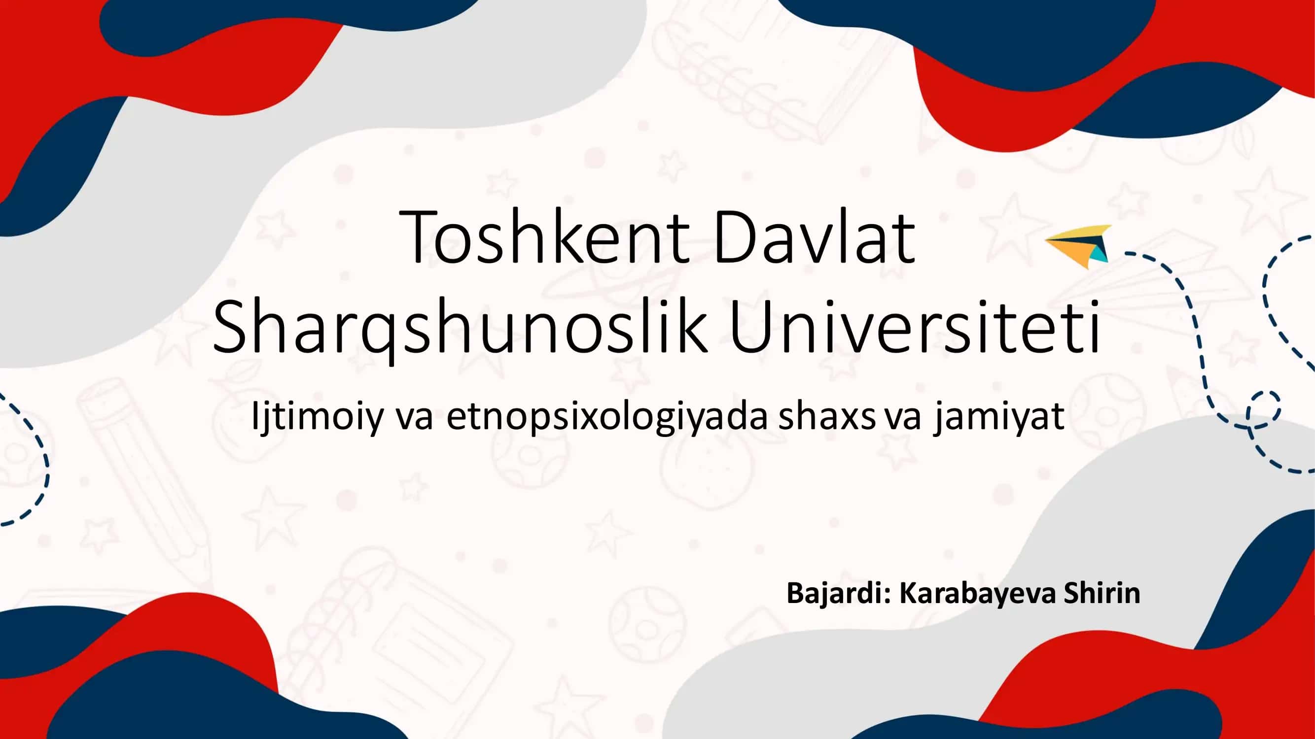 Ijtimoiy va Etnopsixologiyada Shaxs va Jamiyat
