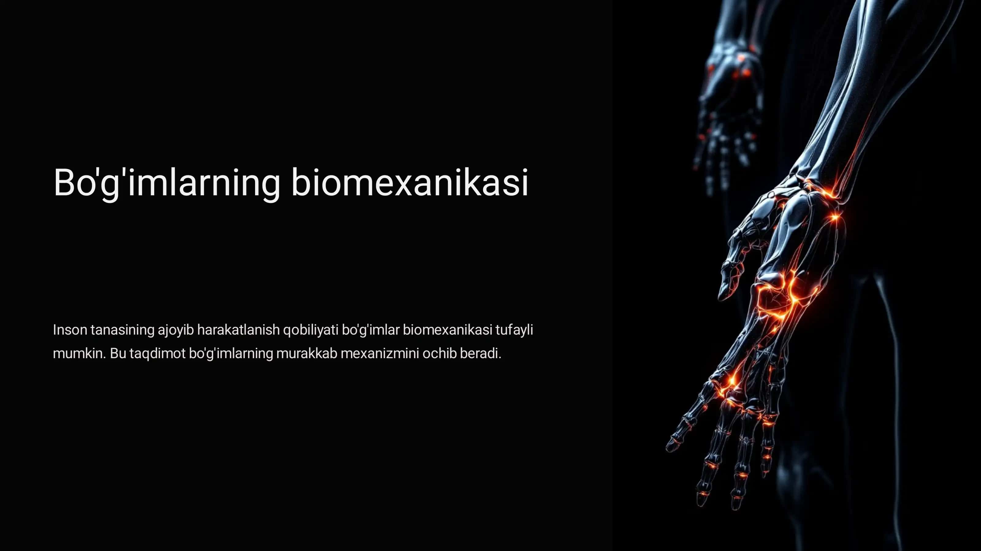 Bo'g'imlarning biomexanikasi