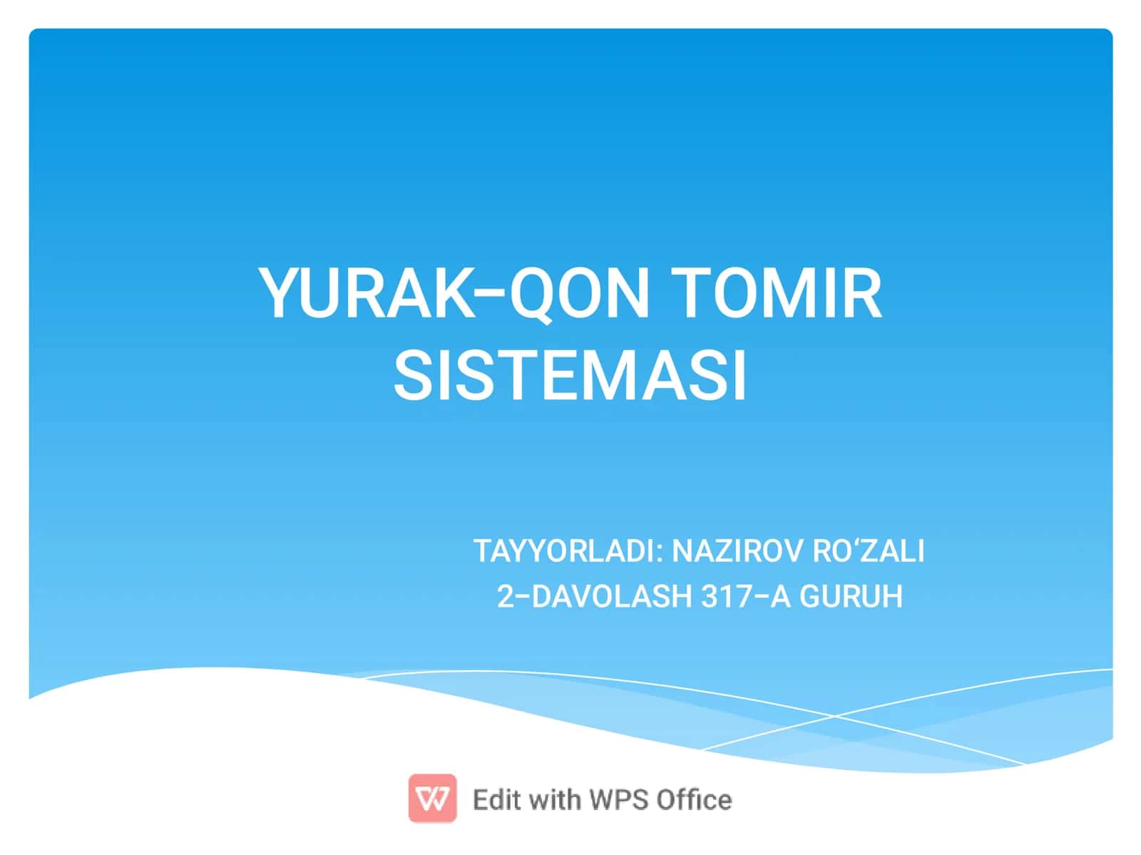 YURAK-QON TOMIR SISTEMASI