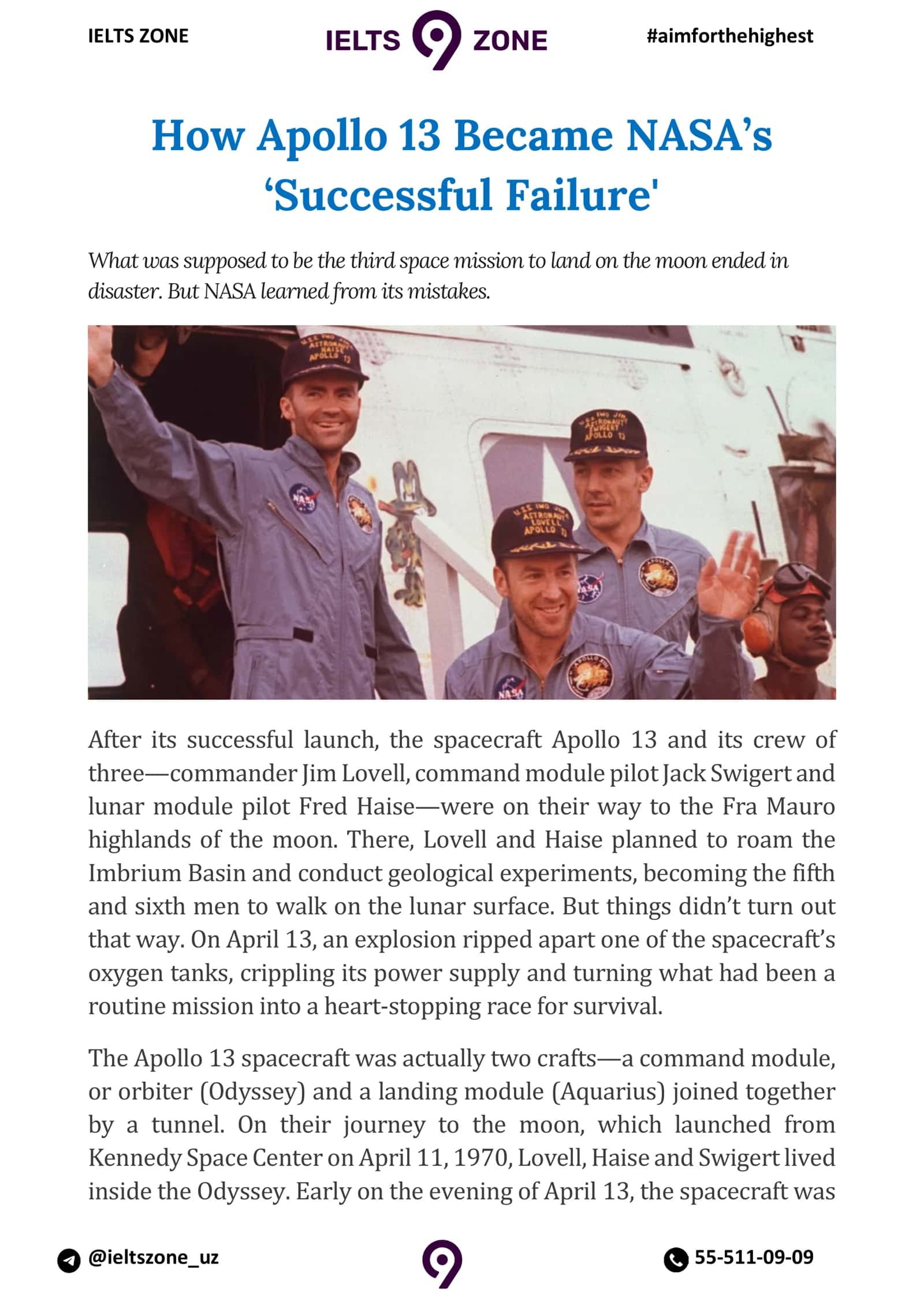 Apollo 13 Mission
