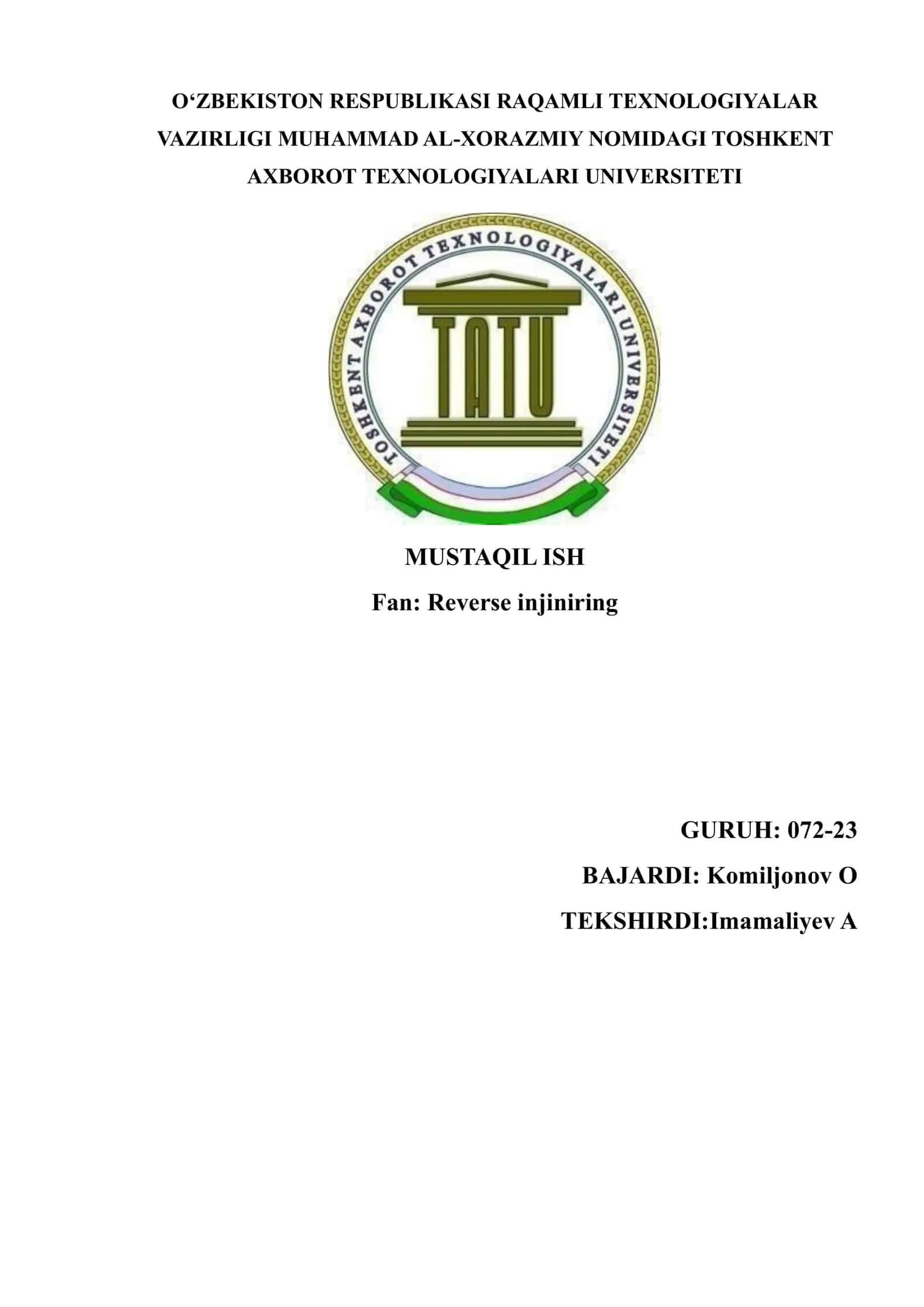 Windows registrlardagi zararli o'zgarishlarni aniqlash va bartaraf etish usullari