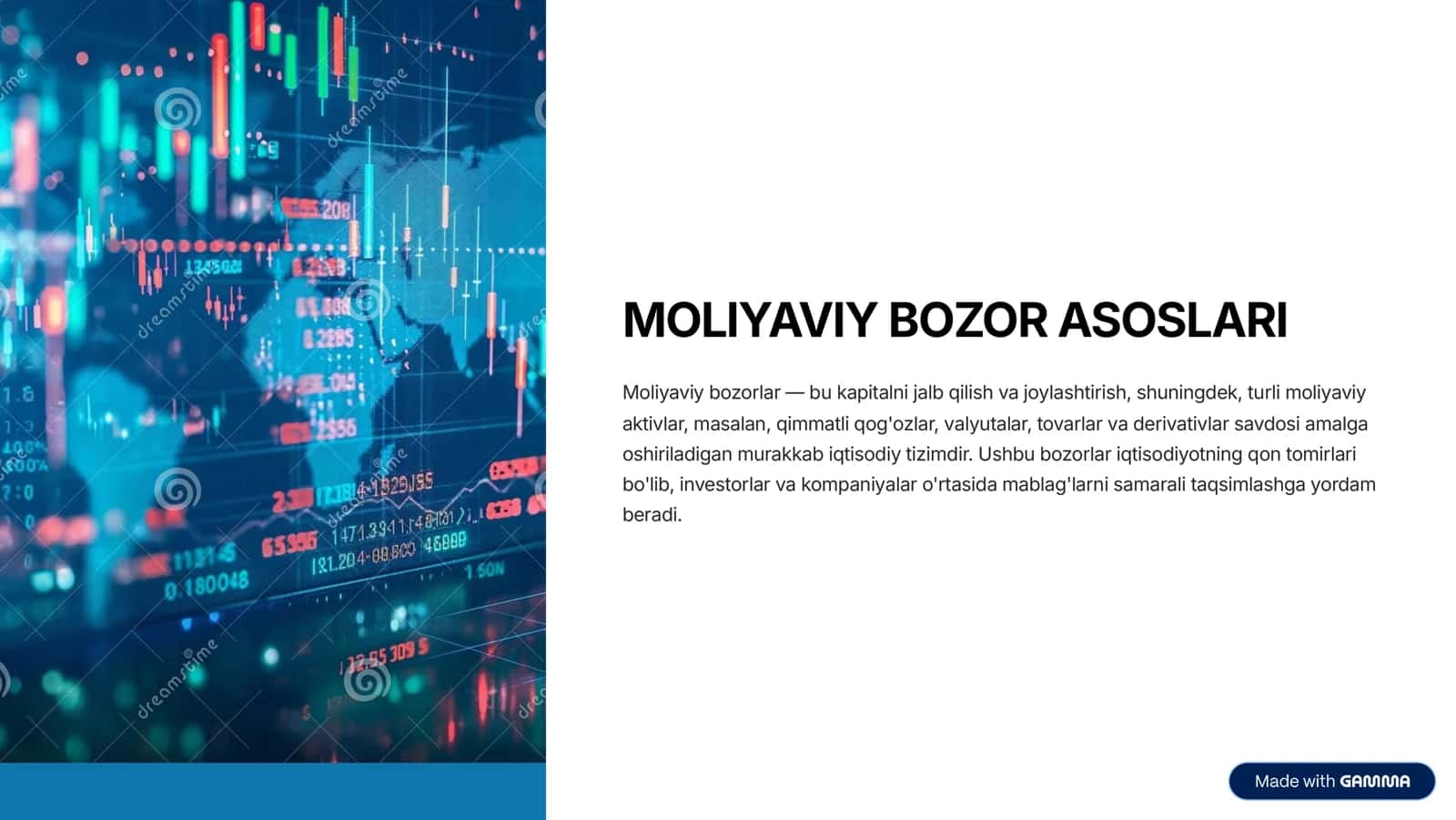 Moliyaviy bozor asoslari