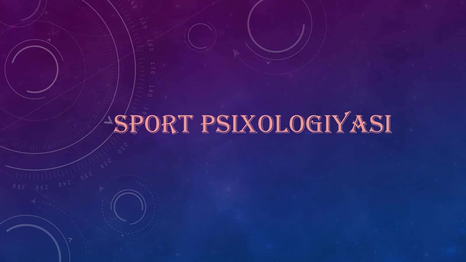 SPORT PSIXOLOGIYASI