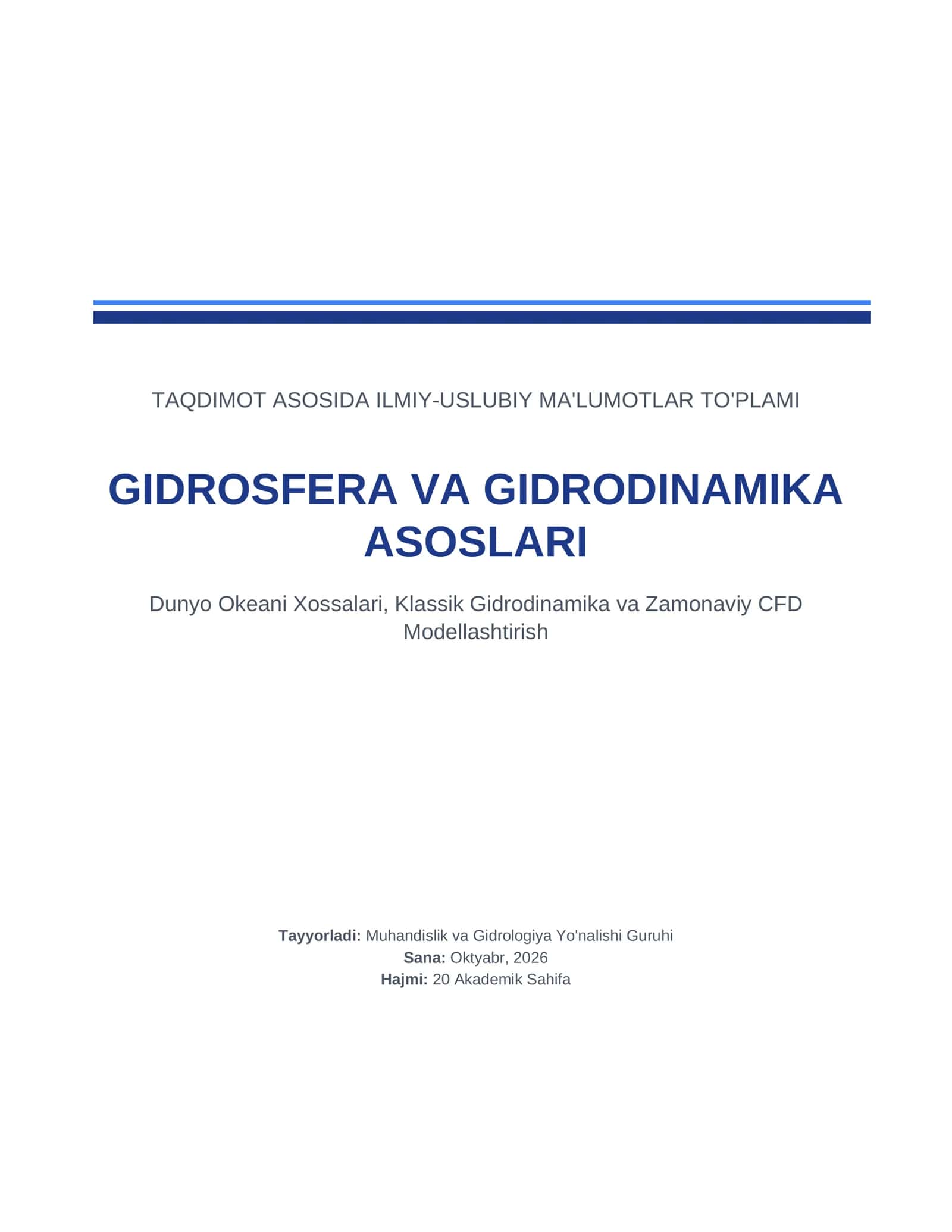 TAQDIMOT ASOSIDA ILMIY-USLUBIY MA'LUMOTLAR TO'PLAMI